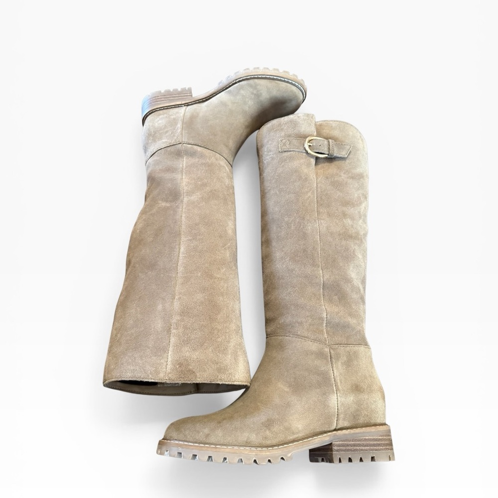 Steve Madden Women's Leary Suede Knee High Boots Taupe Size 5.5 - Picture 5 of 8